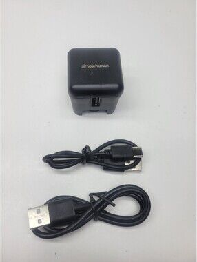 Simplehuman Sensor Mirror USB Power Wall Adapter / Charger + USB cords